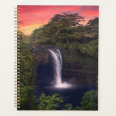 Waterval | Rainbow-Herfsten, Hilo, Hawaii Planner (Voorkant)