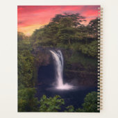 Waterval | Rainbow-Herfsten, Hilo, Hawaii Planner (Achterkant)