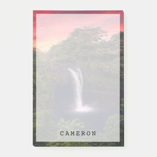 Waterval | Rainbow-Herfsten, Hilo, Hawaii Post-it® Notes (Voorkant)