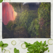 Waterval | Rainbow-Herfsten, Hilo, Hawaii Theedoek (Gevouwen)