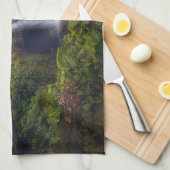 Waterval | Rainbow-Herfsten, Hilo, Hawaii Theedoek (Quarter Fold)