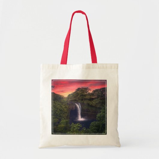 Waterval | Rainbow-Herfsten, Hilo, Hawaii Tote Bag (Voorkant)