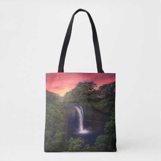 Waterval | Rainbow-Herfsten, Hilo, Hawaii Tote Bag (Voorkant)