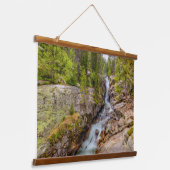 Waterval & riviercascade hangend wandkleed (Gebogen)