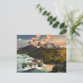 Waterval | Salto Grade Waterfall Patagonia Chili Briefkaart (Staand voorkant)