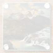 Waterval | Salto Grade Waterfall Patagonia Chili Glazen Onderzetter (Achterkant)