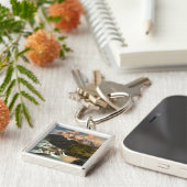 Waterval | Salto Grade Waterfall Patagonia Chili Sleutelhanger (Zijkant)