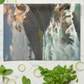 Waterval | Salto Grade Waterfall Patagonia Chili Theedoek (Gevouwen)