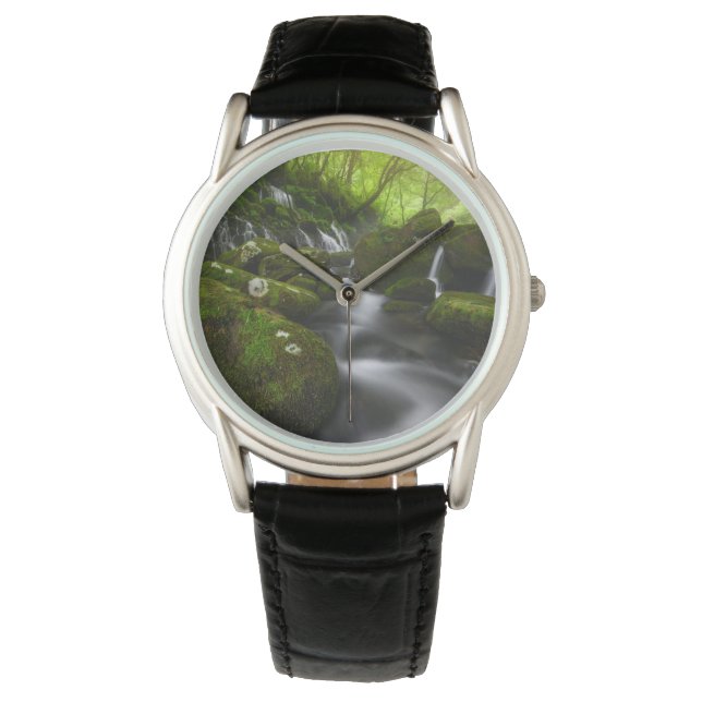 Waterval | Satoyama Kisakata Waterval Horloge (Voorkant)
