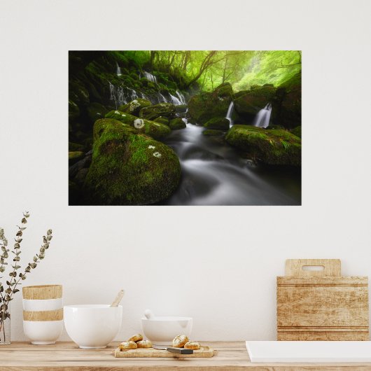 Waterval | Satoyama Kisakata Waterval Poster (Keuken)