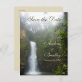 Waterval Save the Date Briefkaart (Voorkant / Achterkant)