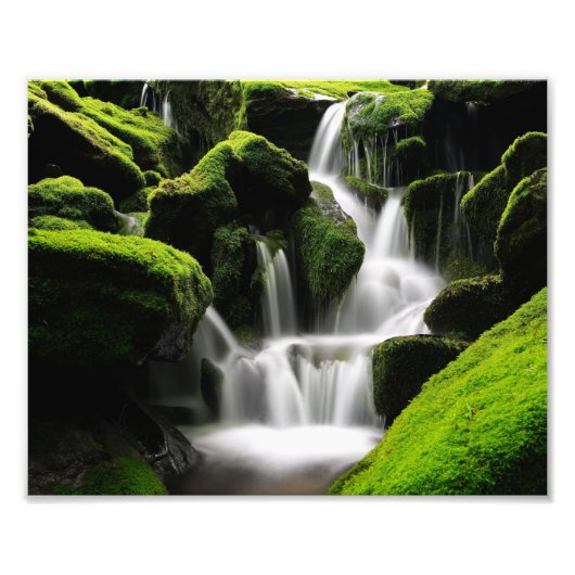 Waterval scène foto afdruk (Voorkant)