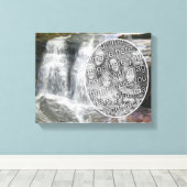 waterval schilderij Creëer Uw eigen foto Canvas Afdruk (Insitu (Houten vloer))