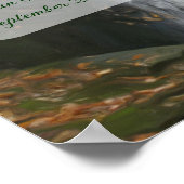 Waterval Schilderij Persoonlijke Trouwdag Poster (Hoek)