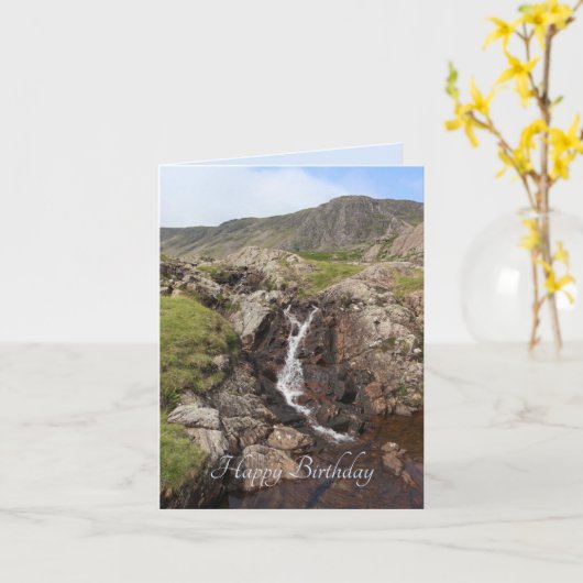 Waterval, Seathwaite, Lake District, Engeland Kaart (Gele Bloem)
