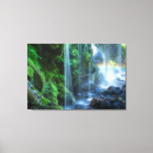 Waterval   Shinmata Ravine, Japan Canvas Afdruk