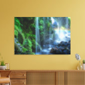 Waterval | Shinmata Ravine, Japan Canvas Afdruk (Insitu (Woonkamer))