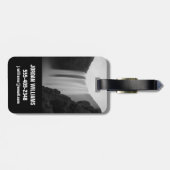 Waterval | Skogafoss Waterfall, IJsland Bagagelabel (Achterkant horizontaal)