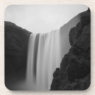 Waterval   Skogafoss Waterfall, IJsland Bier Onderzetter