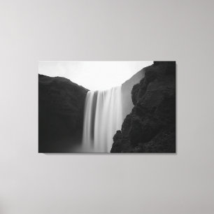 Waterval Skogafoss Waterfall, IJsland Canvas Afdruk