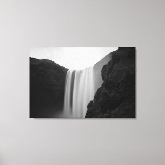 Waterval | Skogafoss Waterfall, IJsland Canvas Afdruk (Voorkant)