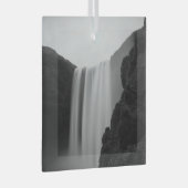 Waterval | Skogafoss Waterfall, IJsland Glas Ornament (Voorkant Rechts)