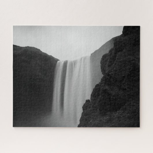 Waterval | Skogafoss Waterfall, IJsland Legpuzzel (Horizontaal)