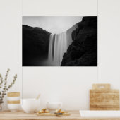 Waterval | Skogafoss Waterfall, IJsland Poster (Keuken)