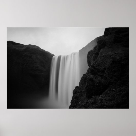 Waterval | Skogafoss Waterfall, IJsland Poster (Voorkant)