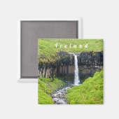 Waterval Svartifoss in Skaftafell - IJsland Magneet (Voorkant / Achterkant)