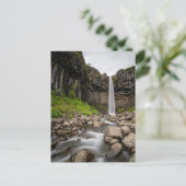 Waterval | Svartifoss Waterfall, IJsland Briefkaart (Staand voorkant)