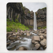 Waterval | Svartifoss Waterfall, IJsland Muismat (Voorkant)