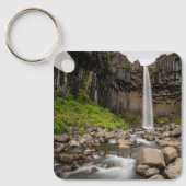 Waterval | Svartifoss Waterfall, IJsland Sleutelhanger (Voorkant)