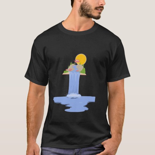 waterval t-shirt (Voorkant)