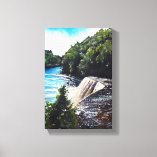 Waterval - Tahquamenon Herfsten, MI   Canvas Print