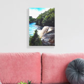 Waterval - Tahquamenon Herfsten, MI | Canvas Print (Insitu (Woonkamer))