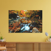 Waterval | Takaragawa Onsen Osenkaku, Japan Canvas Afdruk (Insitu (Woonkamer))
