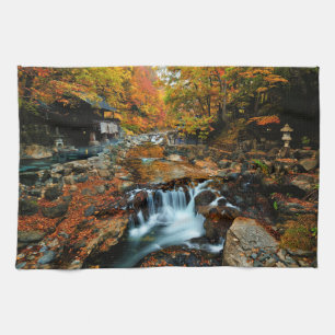 Waterval   Takaragawa Onsen Osenkaku, Japan Theedoek