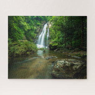 Waterval   Tamnung Waterfall, Phuket Thailand Legpuzzel