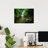Waterval | Tamnung Waterfall, Phuket Thailand Poster (Thuiskantoor)