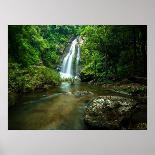 Waterval | Tamnung Waterfall, Phuket Thailand Poster (Voorkant)
