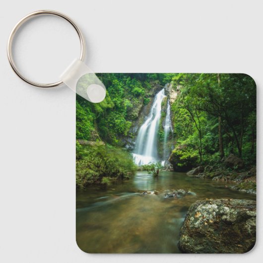 Waterval | Tamnung Waterfall, Phuket Thailand Sleutelhanger (Voorkant)