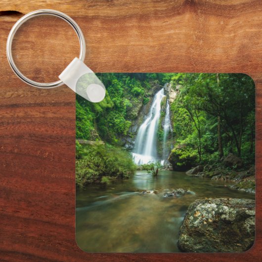 Waterval | Tamnung Waterfall, Phuket Thailand Sleutelhanger (Voorkant)