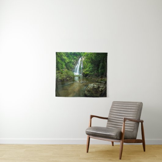 Waterval | Tamnung Waterfall, Phuket Thailand Wandkleed (In Situ (horizontaal))