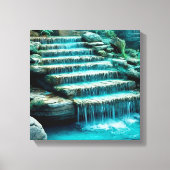 Waterval trappen Canvas muurkunst Afdruk (Voorkant)