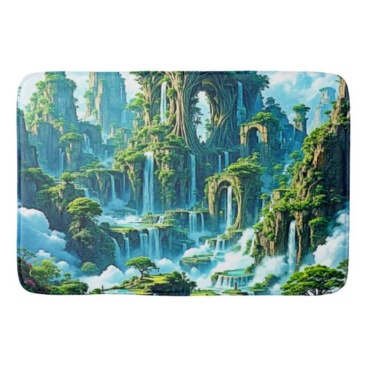 Waterval Tree Kingdom Dream Badmat (Voorkant)