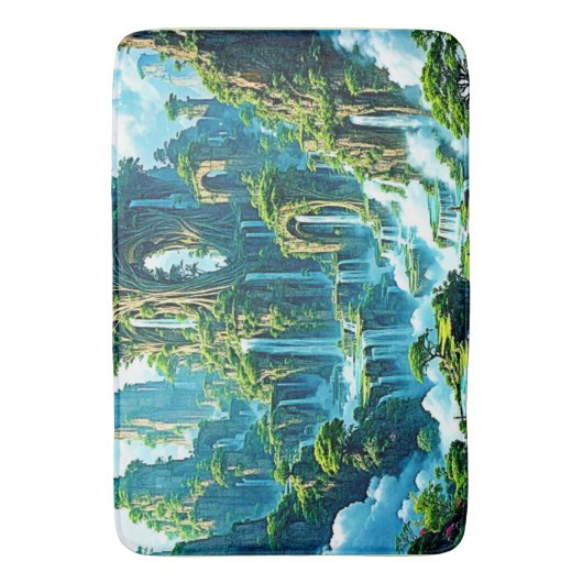 Waterval Tree Kingdom Dream Badmat (Voorkant Verticaal)