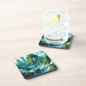 Waterval Tree Kingdom Dream Bier Onderzetter (Rechterzijde)