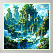 Waterval Tree Kingdom Dream Poster (Voorkant)