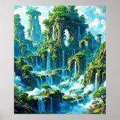 Waterval Tree Kingdom Dream Poster (Voorkant)